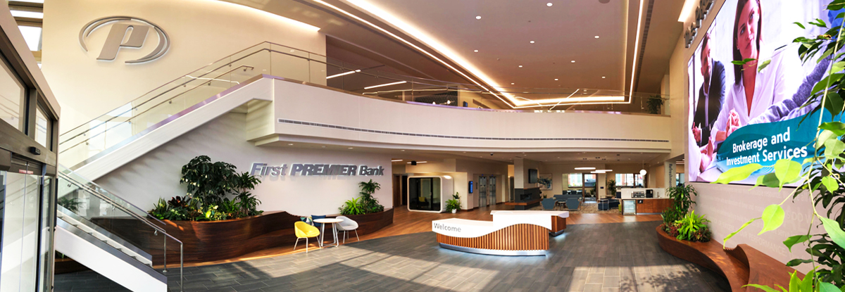 First PREMIER Bank lobby