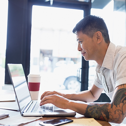 man on laptop